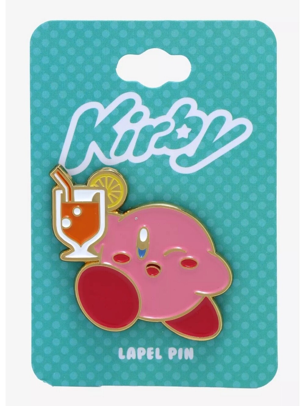 Nintendo Kirby with Juice Enamel Pin